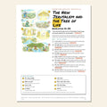 The New Jerusalem and the Tree of Life sketch notes cover with a hand-drawn map