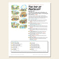 The Day of Pentecost sketch notes cover with a hand-drawn numbered map of the story