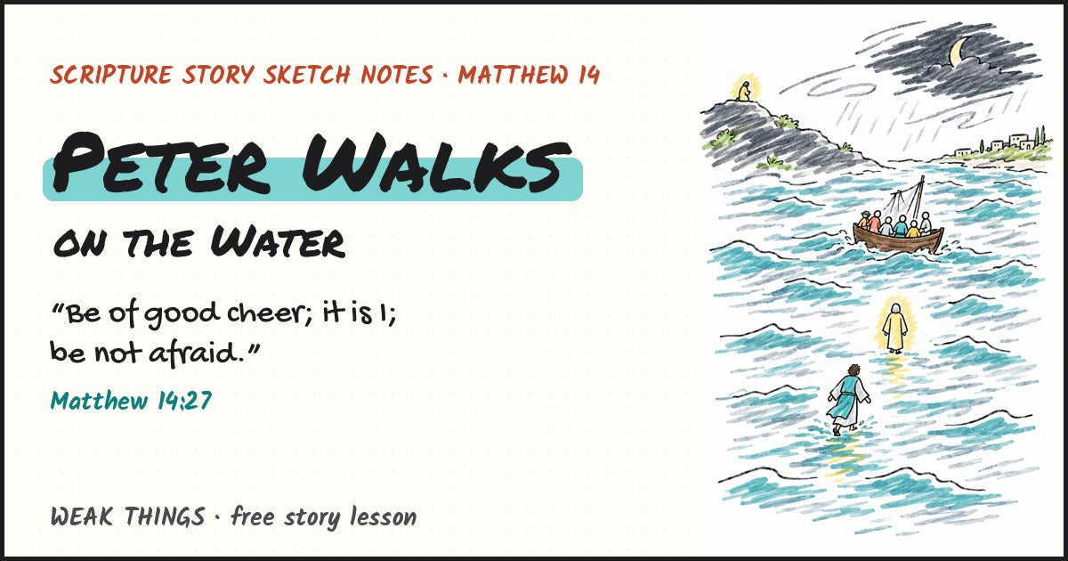Peter Walks sketch notes preview