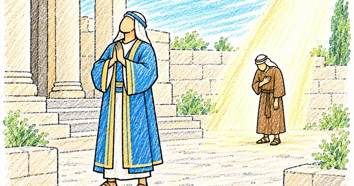 The Pharisee and the Publican sketch notes preview