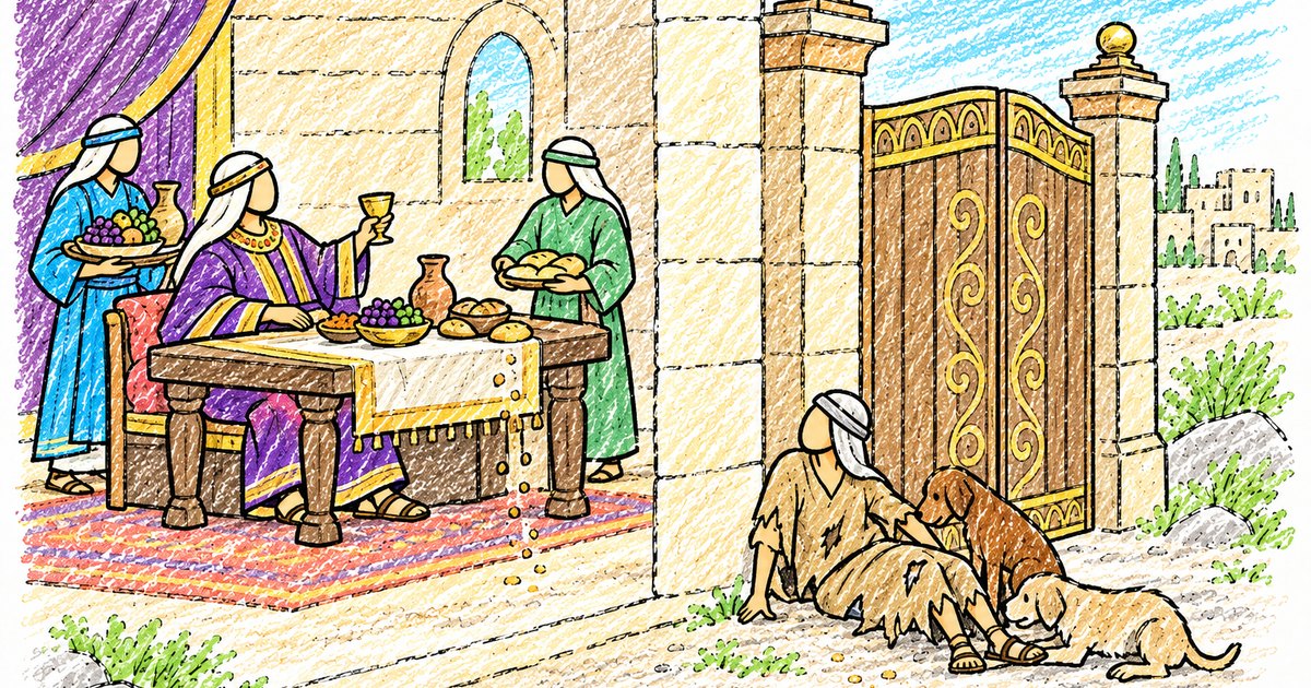 The Rich Man and Lazarus sketch notes preview