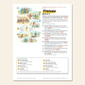Stephen sketch notes cover with a hand-drawn map of the story