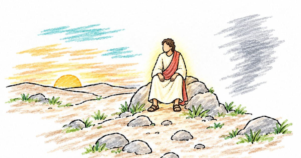 The Temptations of Jesus sketch notes preview
