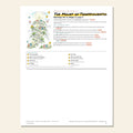 The Mount of Transfiguration sketch notes cover with a hand-drawn map of a high mountain and a shining summit