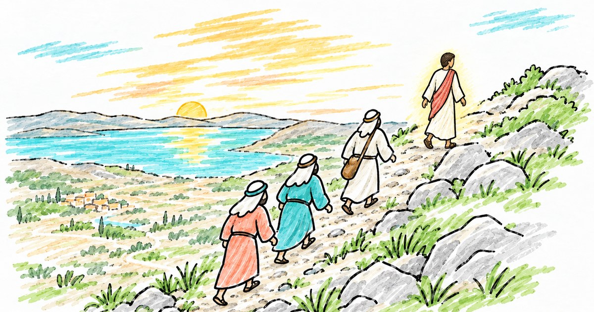 The Mount of Transfiguration sketch notes preview