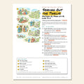 Sending Out the Twelve sketch notes cover with a hand-drawn map