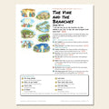 The Vine and the Branches sketch notes cover with a hand-drawn numbered map of the story