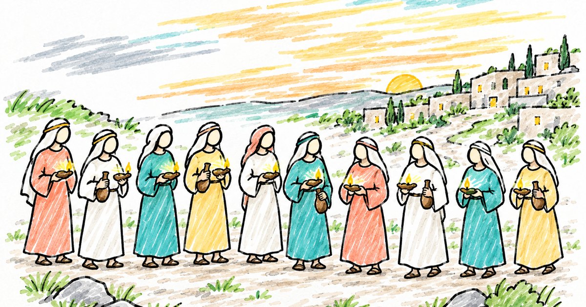 The Ten Virgins sketch notes preview