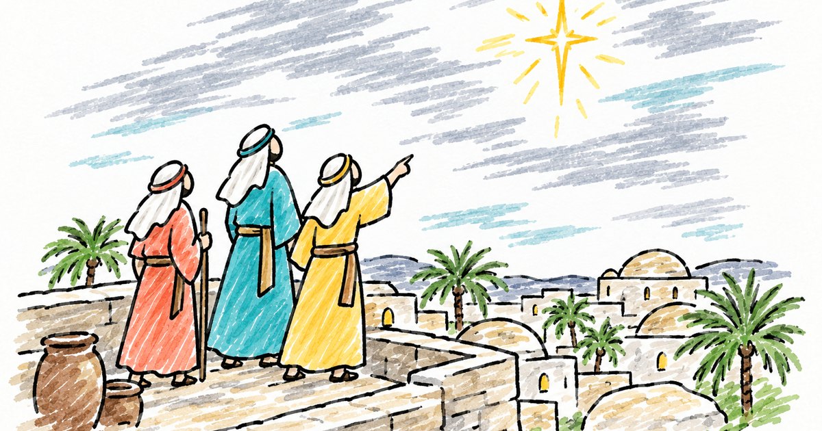 The Wise Men sketch notes preview