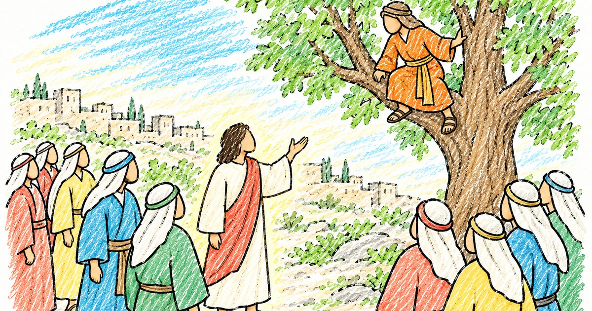 Zacchaeus sketch notes preview