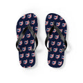 Ohio Mission flag map flip flops by Weak Things view 2