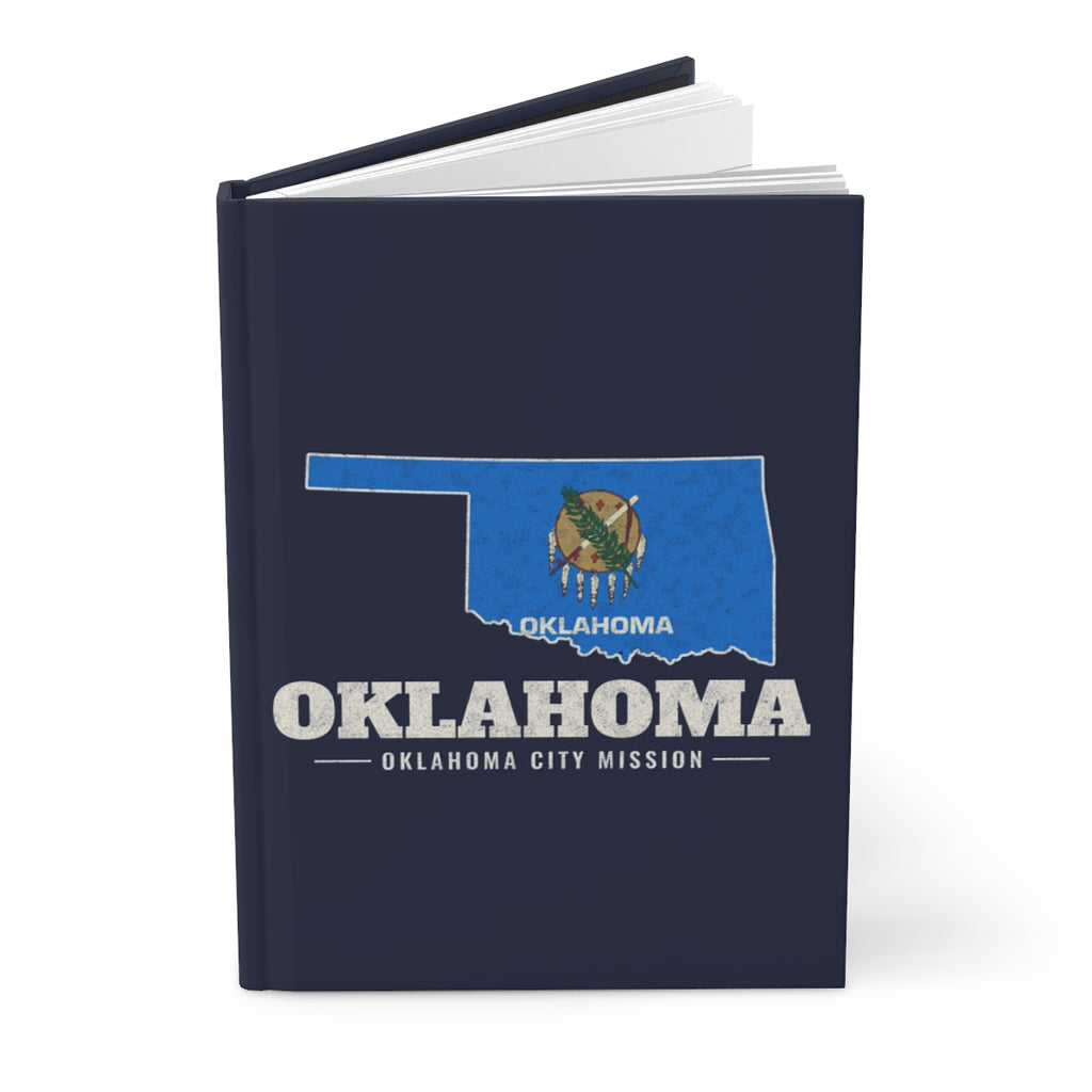 Oklahoma Oklahoma City Mission flag map journal by Weak Things view 3