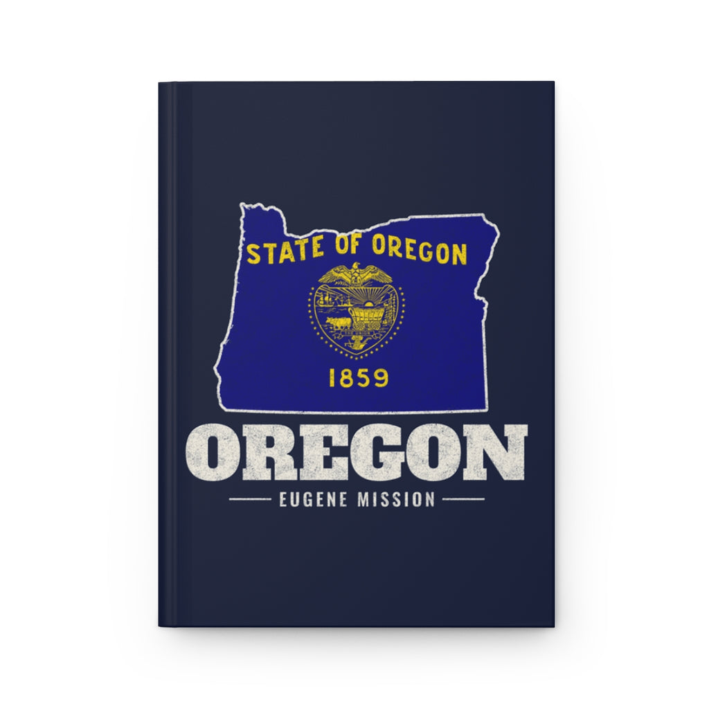 Oregon Eugene Mission flag map journal by Weak Things