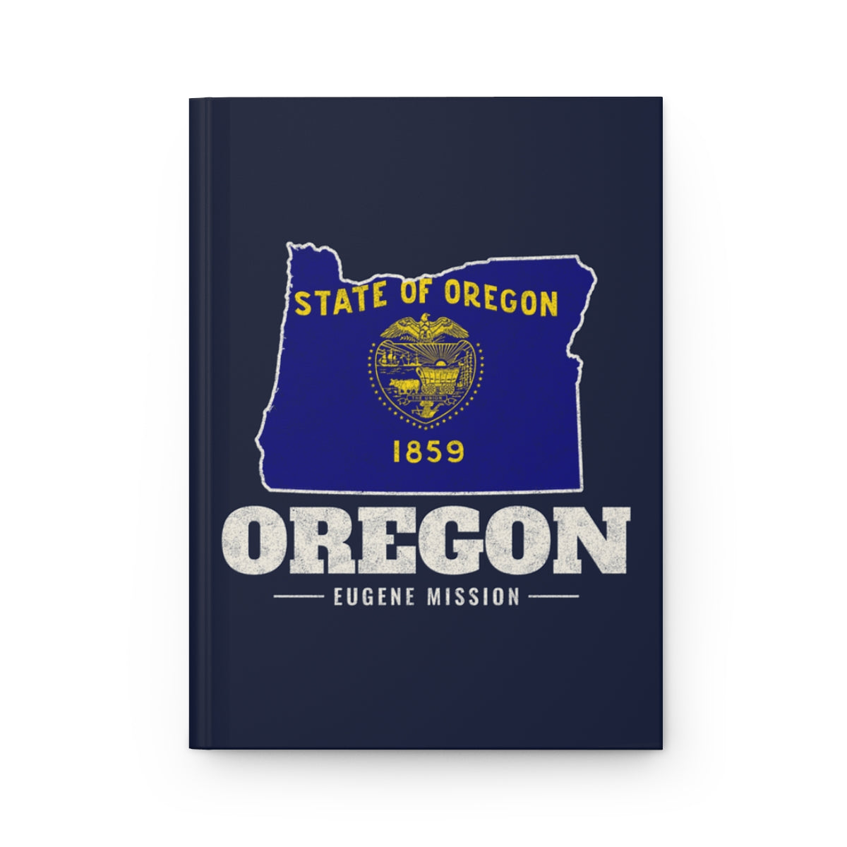 Oregon Eugene Mission flag map journal by Weak Things