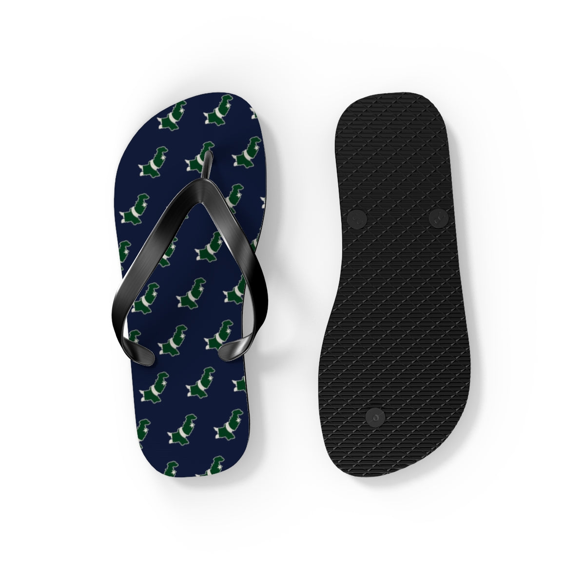Pakistan Mission flag map flip flops by Weak Things view 4