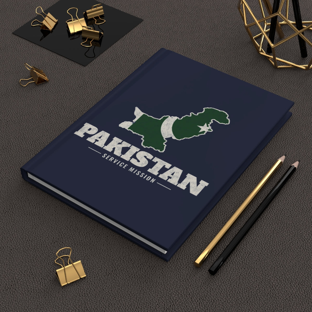 Pakistan Service Mission flag map journal by Weak Things view 2