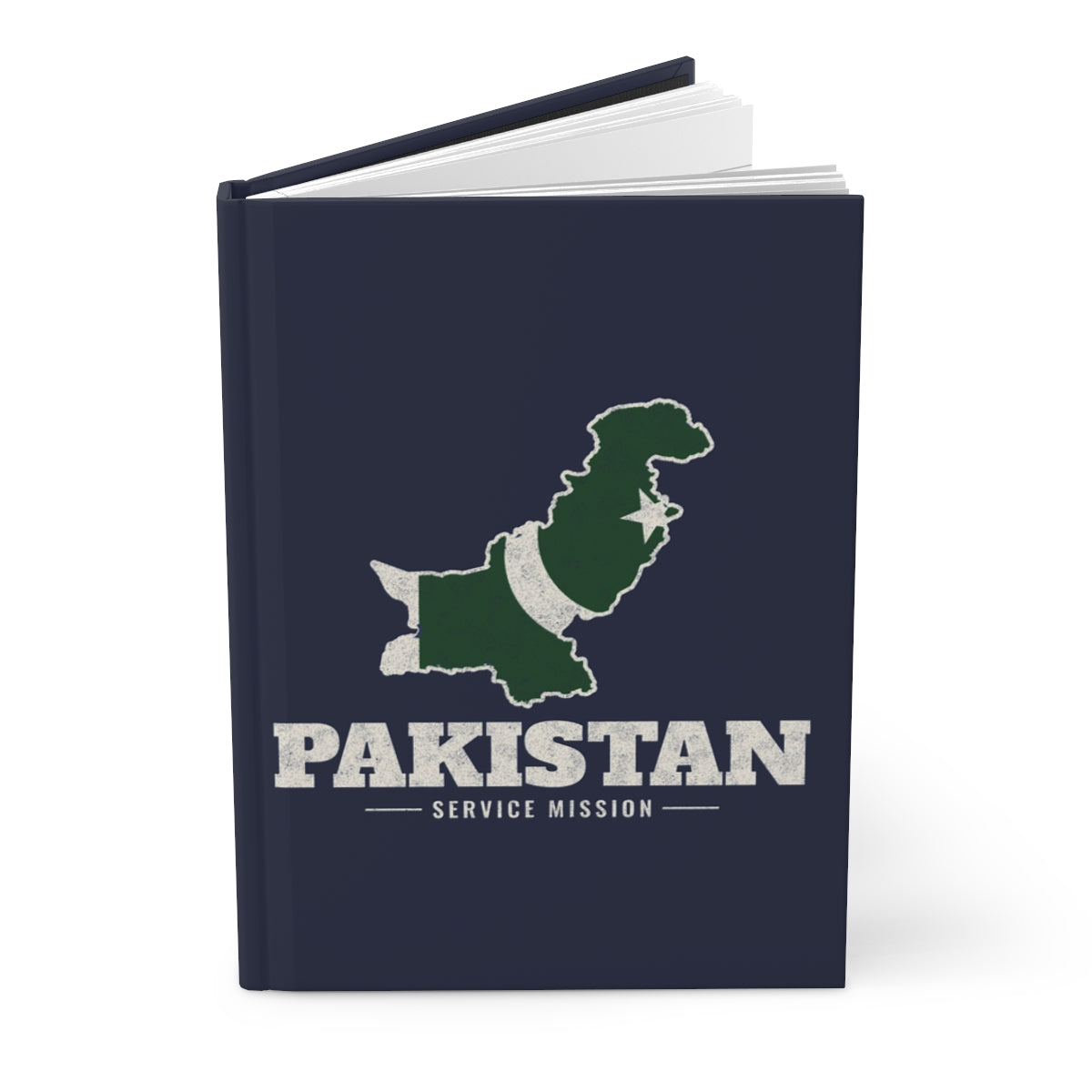 Pakistan Service Mission flag map journal by Weak Things view 3
