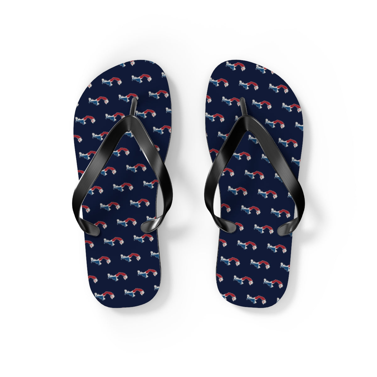 Panama Mission flag map flip flops by Weak Things view 2