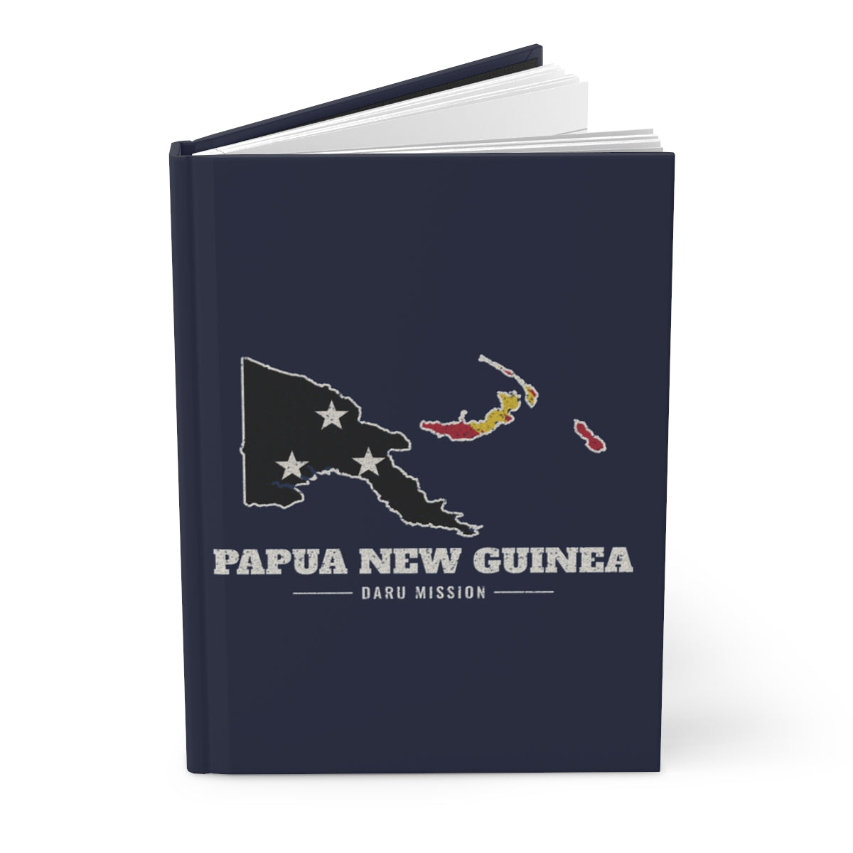 Papua New Guinea Daru Mission flag map journal by Weak Things view 3