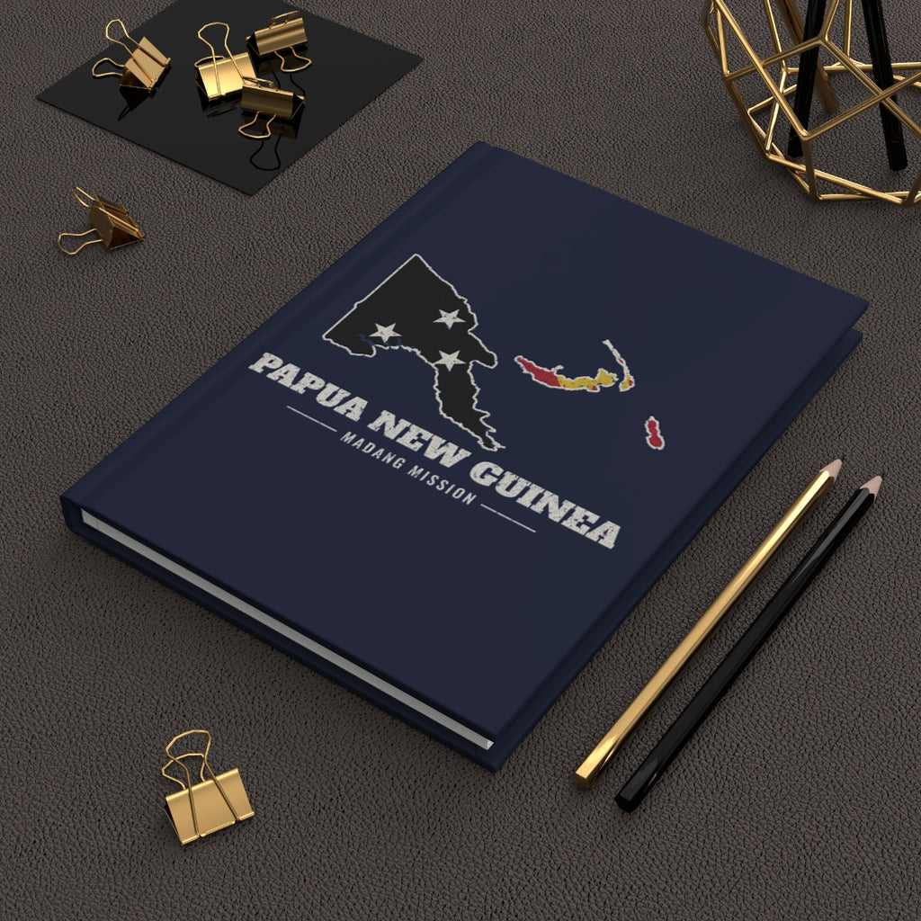 Papua New Guinea Madang Mission flag map journal by Weak Things view 2