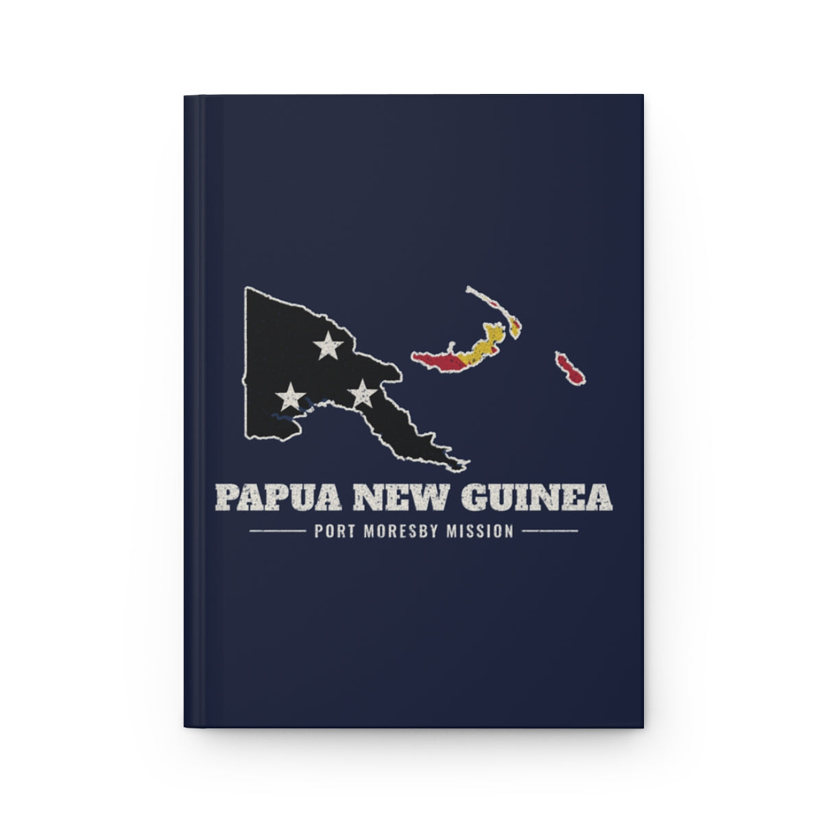 Papua New Guinea Port Moresby Mission flag map journal by Weak Things