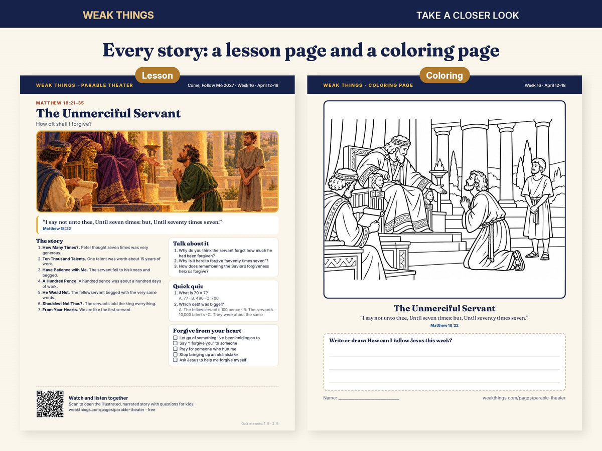 Parables of Jesus Lesson & Coloring Sheets printable, image 3