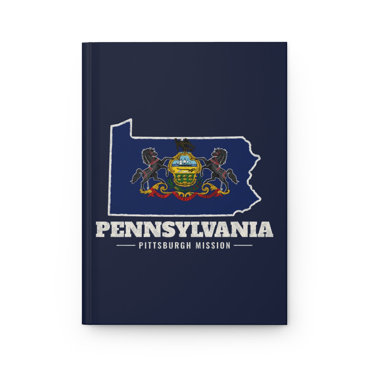 Pennsylvania Pittsburgh Mission flag map journal by Weak Things