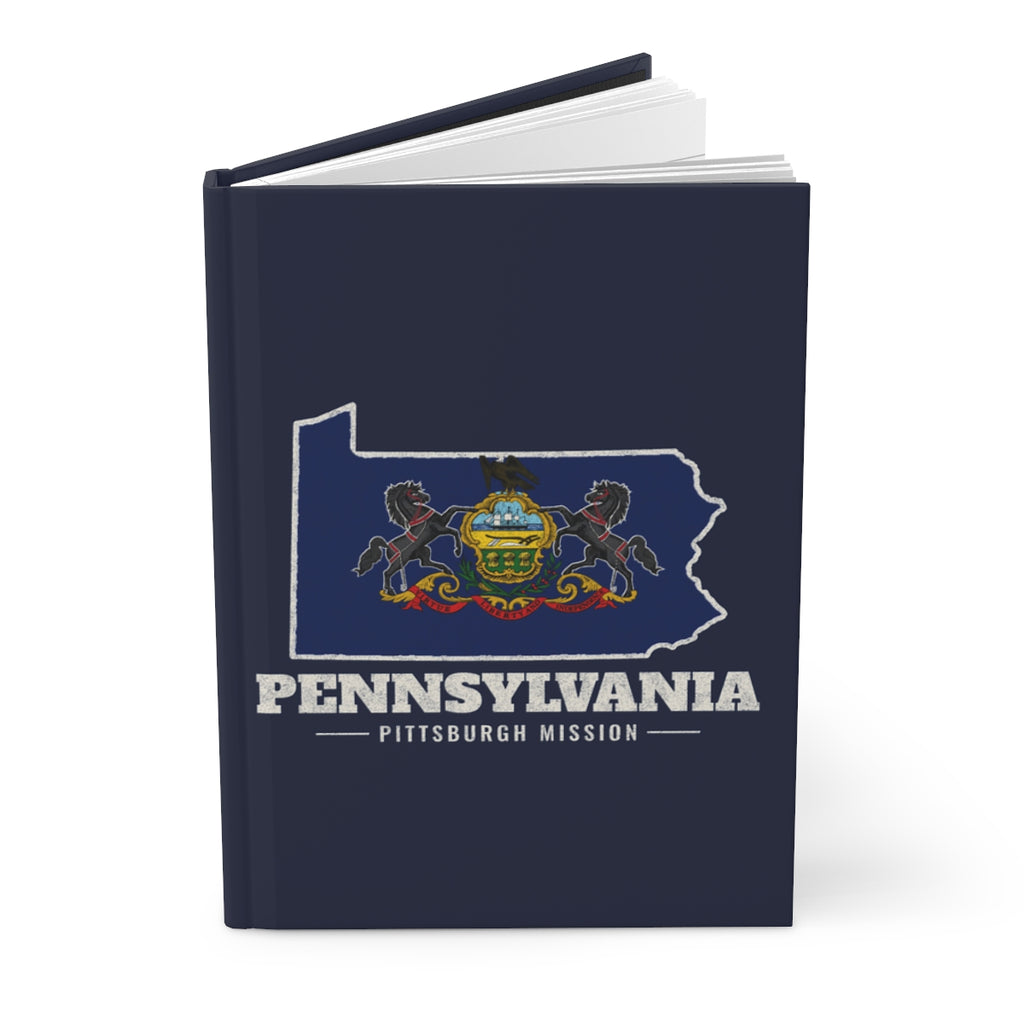 Pennsylvania Pittsburgh Mission flag map journal by Weak Things view 3