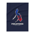 Philippines Cebu East Mission flag map fleece blanket by Weak Things