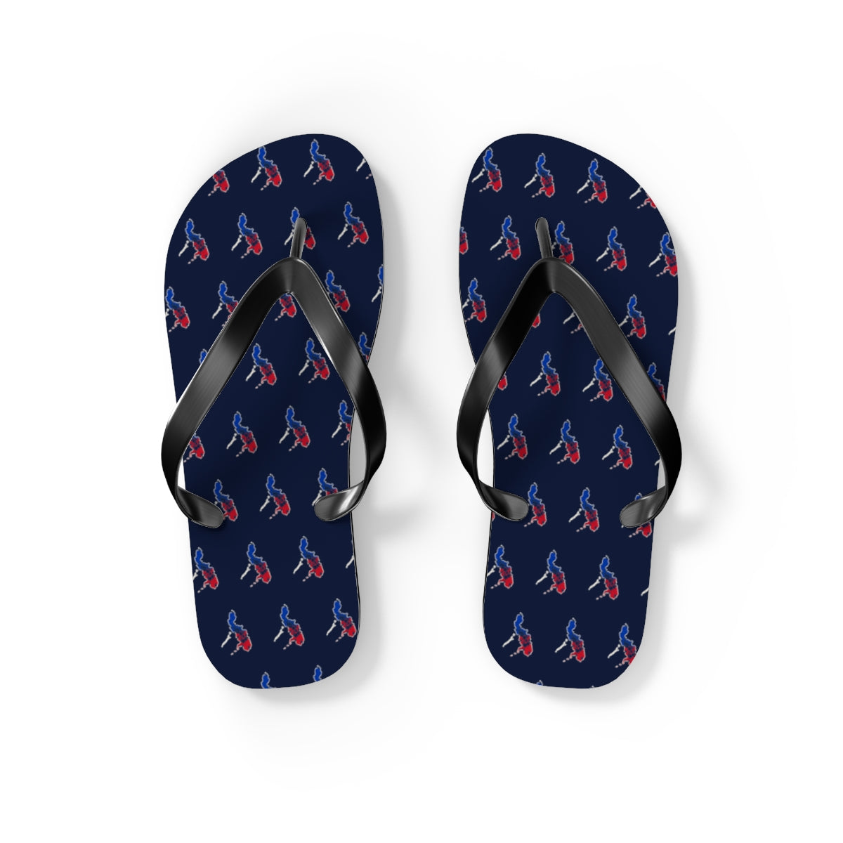 Philippines Mission flag map flip flops by Weak Things view 2