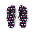 Poland Mission flag map flip flops by Weak Things view 2