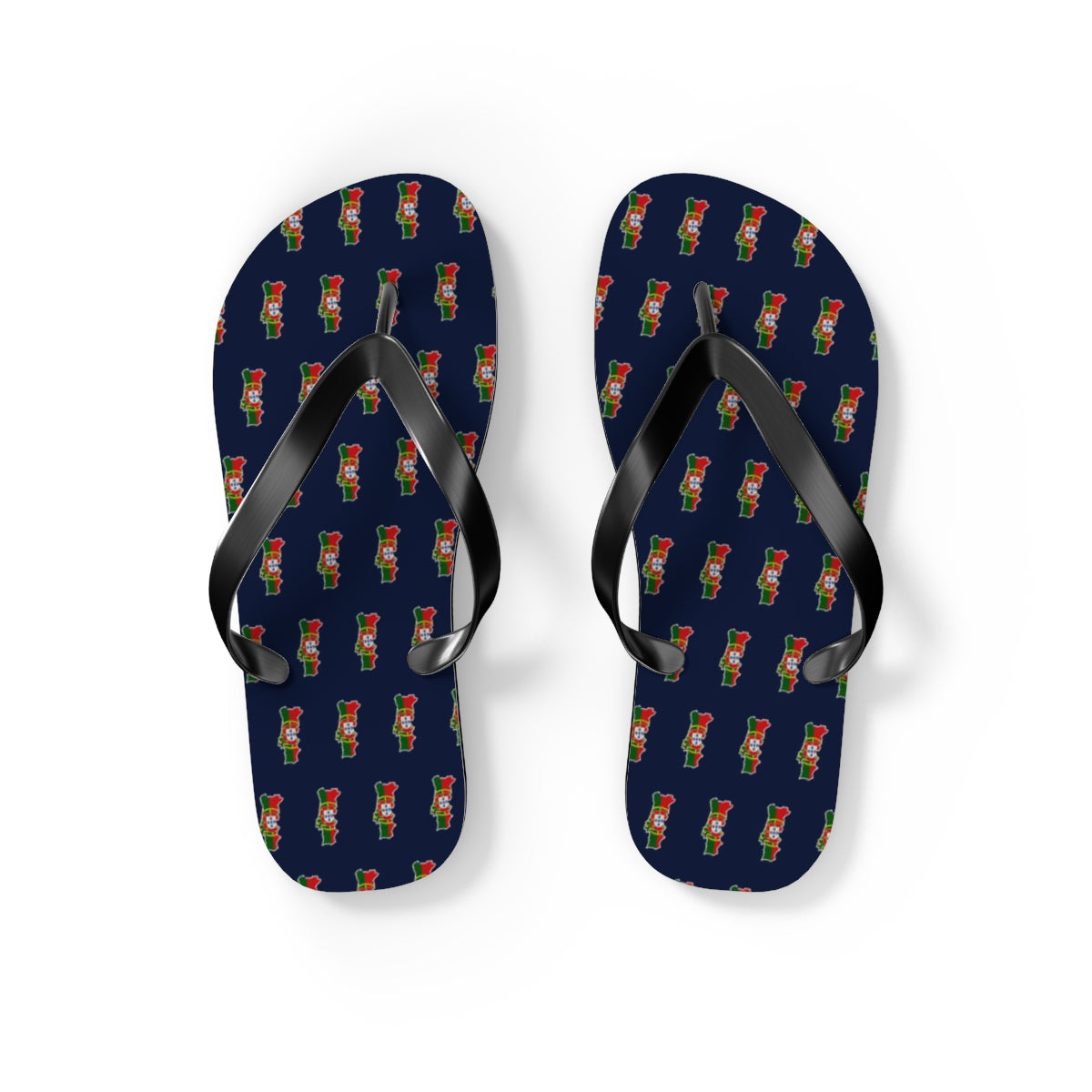 Portugal Mission flag map flip flops by Weak Things view 2