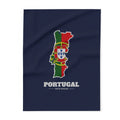 Portugal Porto Mission flag map fleece blanket by Weak Things