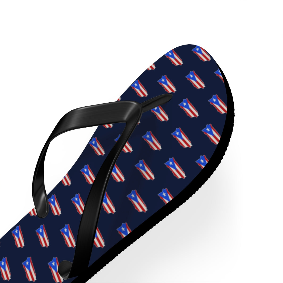 Puerto Rico Mission flag map flip flops by Weak Things view 3