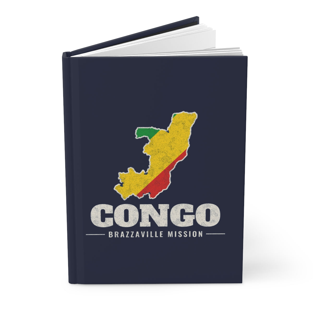 Republic of Congo Brazzaville Mission flag map journal by Weak Things view 3