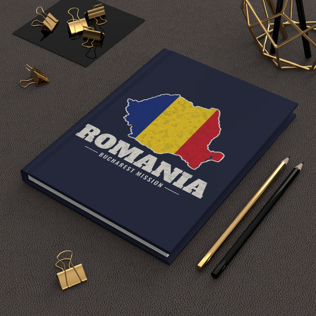 Romania Bucharest Mission flag map journal by Weak Things view 2