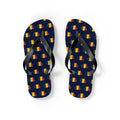 Romania Mission flag map flip flops by Weak Things view 2