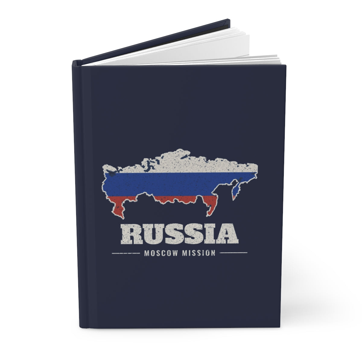 Russia Moscow Mission flag map journal by Weak Things view 3