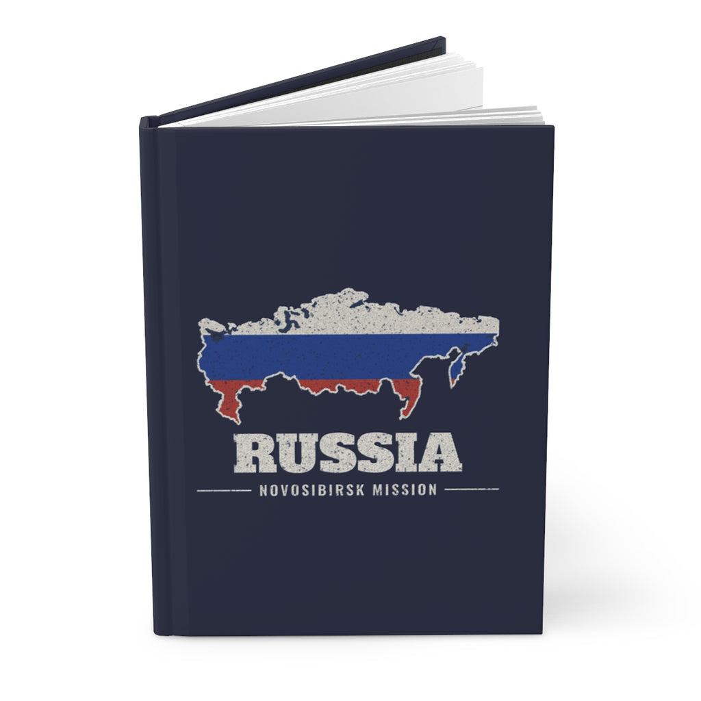 Russia Novosibirsk Mission flag map journal by Weak Things view 3