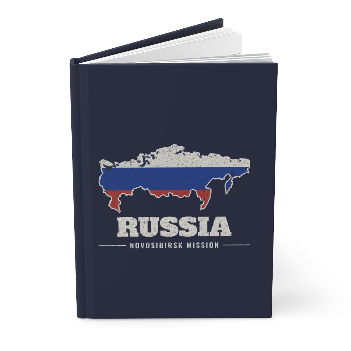Russia Novosibirsk Mission flag map journal by Weak Things view 3
