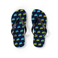 Rwanda Mission flag map flip flops by Weak Things view 2