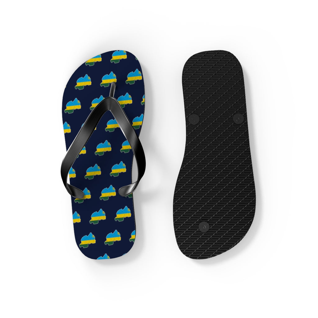 Rwanda Mission flag map flip flops by Weak Things view 4