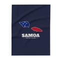 Samoa Apia West Mission flag map fleece blanket by Weak Things