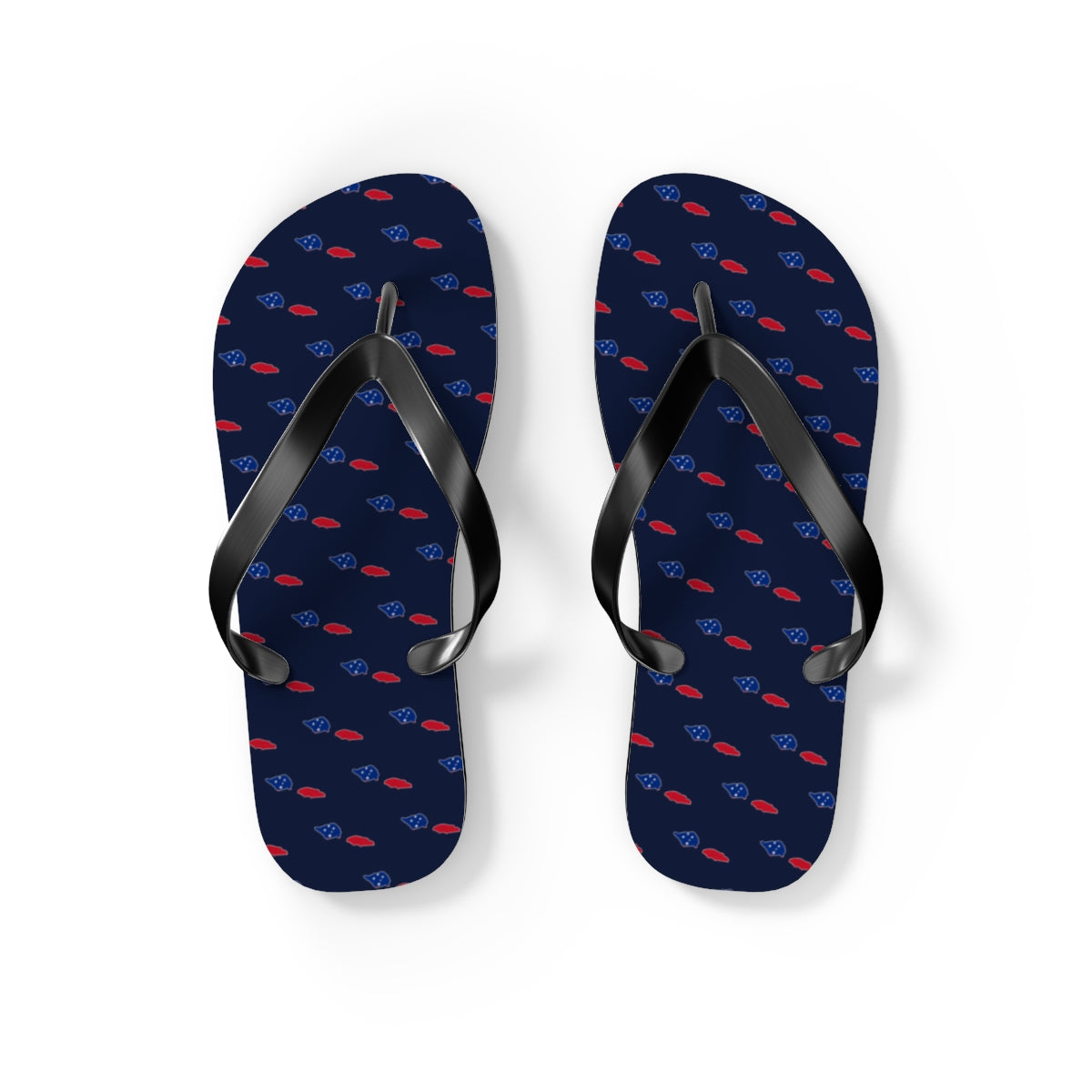 Samoa Mission flag map flip flops by Weak Things view 2