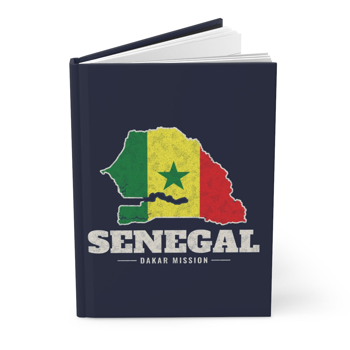 Senegal Dakar Mission flag map journal by Weak Things view 3