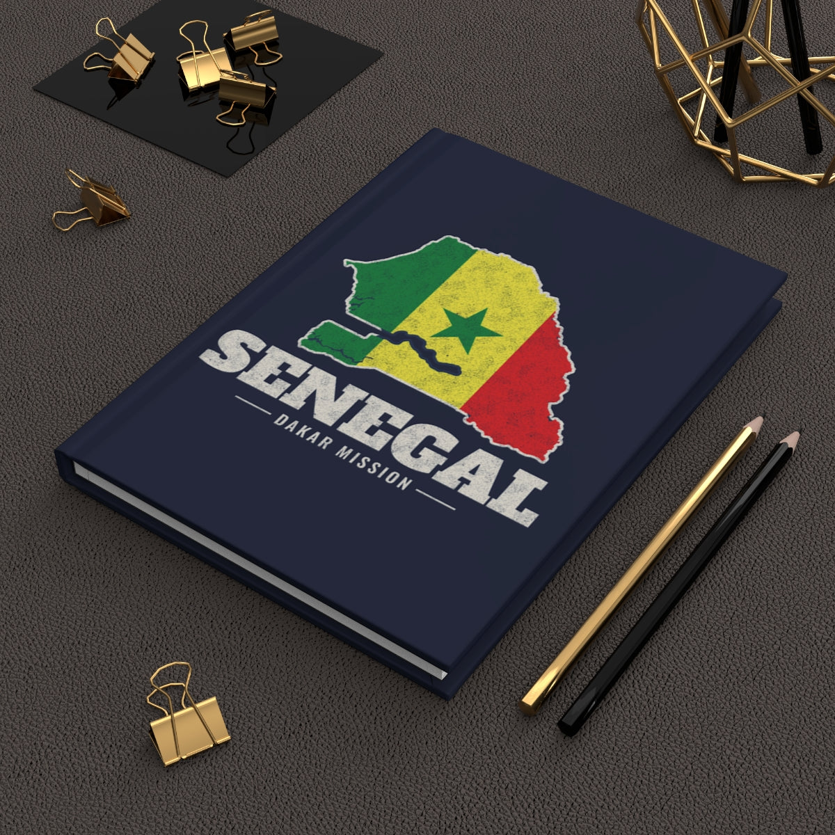 Senegal Dakar Mission flag map journal by Weak Things view 2