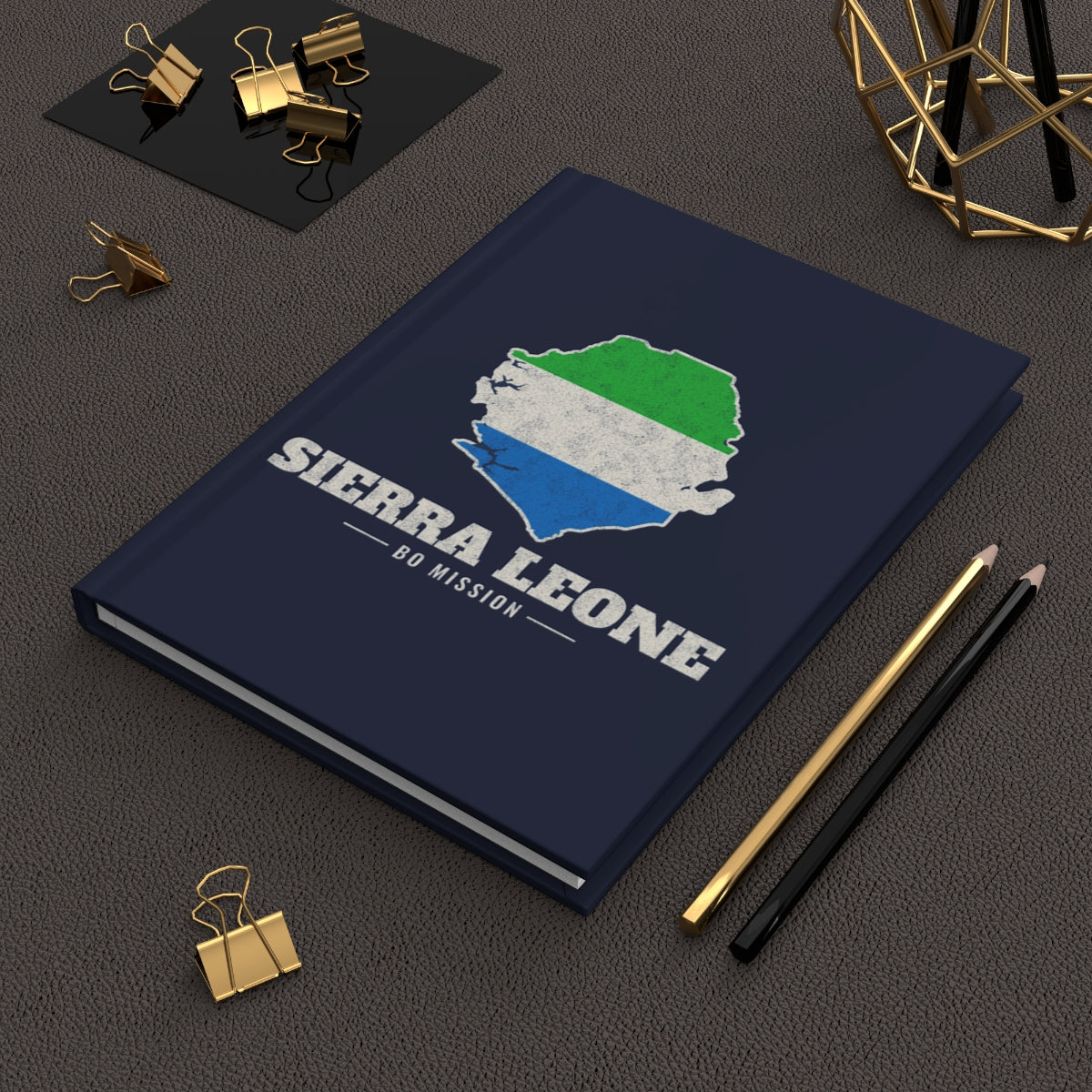 Sierra Leone Bo Mission flag map journal by Weak Things view 2