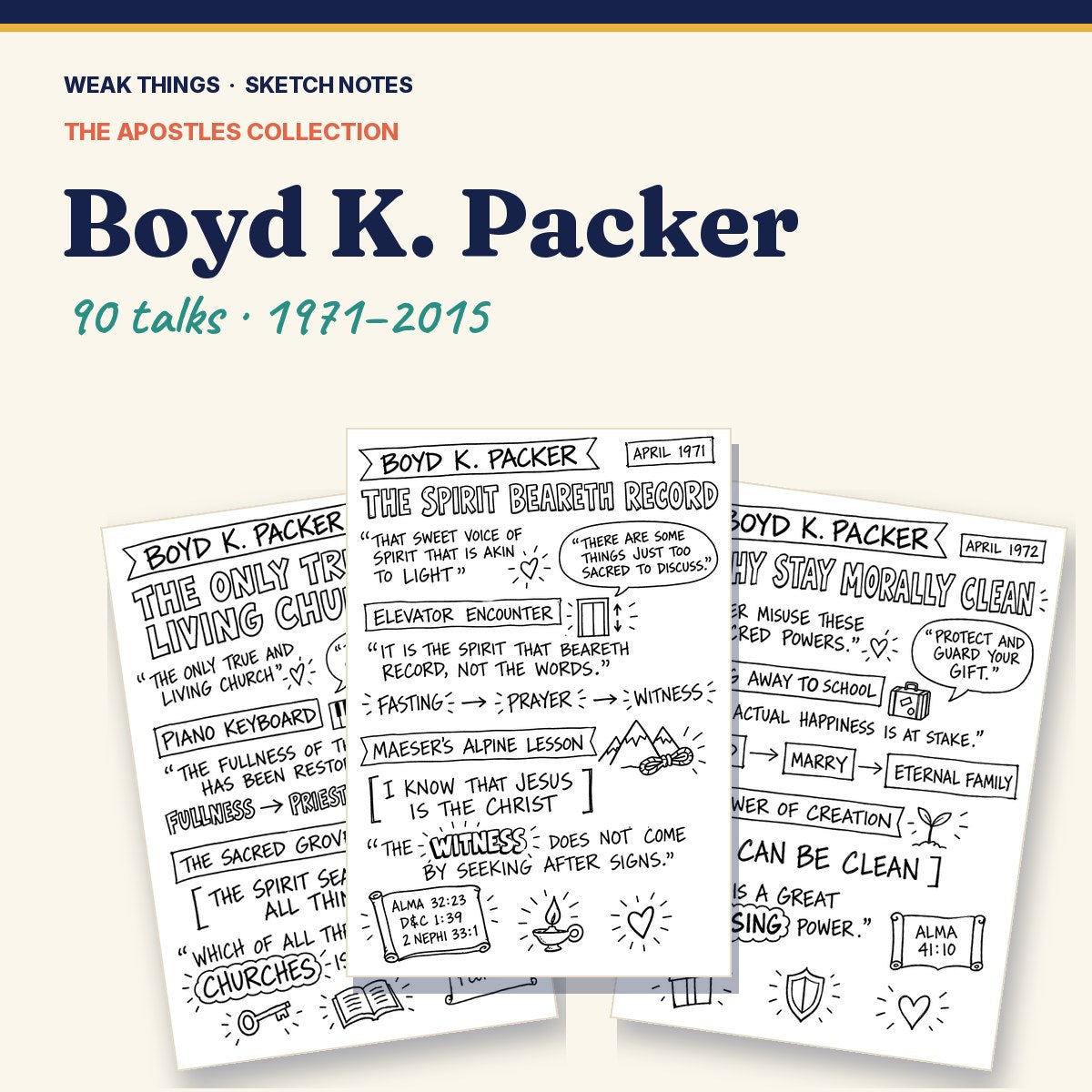 Boyd K. Packer: Every Conference Talk in Sketch Notes cover