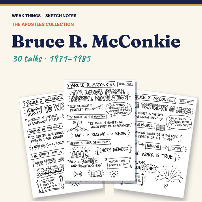 Bruce R. McConkie: Every Conference Talk in Sketch Notes