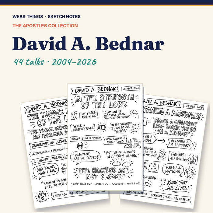 David A. Bednar: Every Conference Talk in Sketch Notes